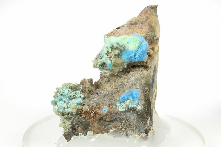 Vibrant Blue Cyanotrichite Crystal Aggregates - China #274145